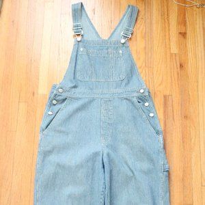 GAP Railroad Pinstripe denim long overalls